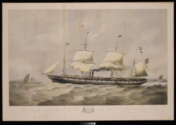 Il piroscafo Great Britain... Proprietari Messrs Gibbs & Co... Al popolo della Gran Bretagna e degli Stati Uniti d