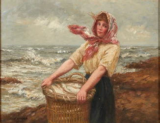 La pesca del giorno (olio su tela)