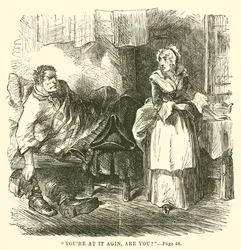 Illustrazione per Una storia tra due città di Charles Dickens
