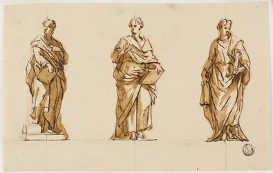 Tre studi per la statua di John Locke