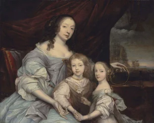 John Michael Wright Mary Villiers e i suoi figli