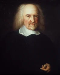 Ritratto di Thomas Hobbes. Filosofo inglese. (1588-1679) - dipinto di John Michael Wright. Londra, National Portrait Gallery