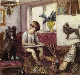 Howard Carter è cresciuto a Londra, figlio di un artista (litografie a colori).