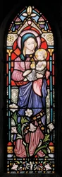 Dover, St Mary In Castro, Lavers & Barraud, John Millner Allen (1827-1902), Madonna e Bambino, 1861, adattato da Gilbert Scott