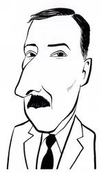 Stefan Zweig, caricatura