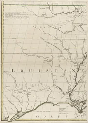 Mappa dei domini britannici e francesi in America, 1756