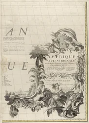 Mappa dei domini britannici e francesi in America, 1756