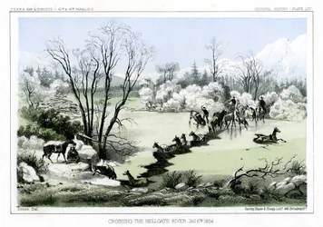 Attraversamento del fiume Hellgate, 6 gennaio 1854, 1856