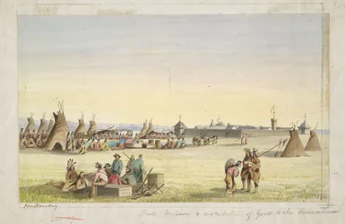Fort Union e distribuzione di beni agli Assiniboin