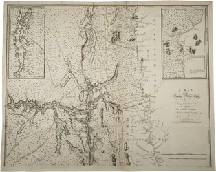 Mappa della provincia di New York con parte della Pennsylvania e del New England, da un rilevamento effettivo del capitano Montresor, ingegnere, 10 giugno 1775