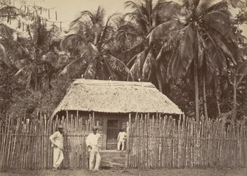 Scenari tropicali, capanna nativa, Turbo, 1871
