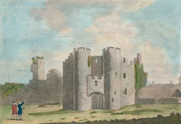 Porta del castello di Pembroke, Pembrokeshire, 1785