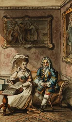 Una serie di dodici illustrazioni per Tristram Shandy