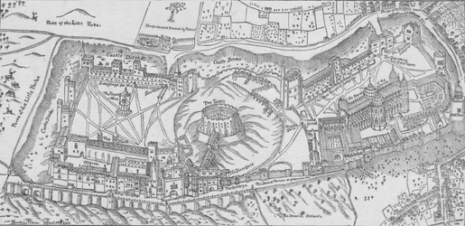Vista di Windsor Castle di Norden, 1607, 1895