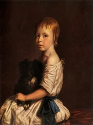 Il Reverendo George Scobell, D.D. da Bambino, con il Suo Cane Fop, c. 1780, 1934