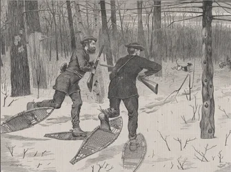 Caccia al Cervo negli Adirondacks in Inverno, Every Saturday, Vol. II, Nuova Serie..., 21 gennaio 1871