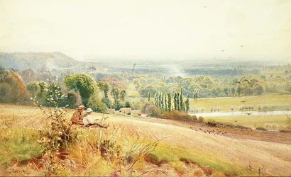 Vista da Hedsor Hill sul Tamigi vicino a Cookham