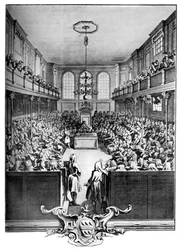 Interno della Camera dei Comuni, Westminster, Londra, 1742, c1902-1905