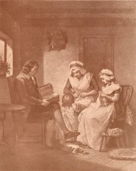 Felicità domestica, Laetitia con i suoi genitori, 1789