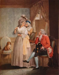 Preparativi per il ballo in maschera. Laetitia fugge dalla riflessione agli intrattenimenti pubblici, 1789