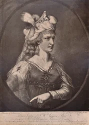 Sarah Siddons, attrice gallese, come Zara nella commedia di William Congreve La Sposa in Lutto, c1783 1894