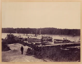 Barca per il rifornimento medico, sbarco di Appomattox, Virginia, da Gardner