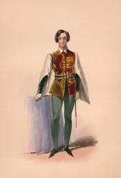 Ospite in costume per il Bal Costumé della Regina Vittoria, 12 maggio 1842, 1843