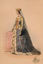 Ospite in costume per il Ballo in Costume della Regina Vittoria, 12 maggio 1842