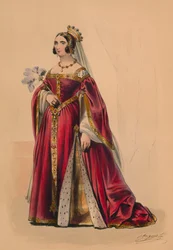 Ospite in costume per il Bal Costumé della Regina Vittoria, 12 maggio 1842, 1843