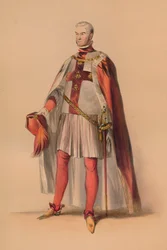 Ospite in costume per il Bal Costumé della Regina Vittoria, 12 maggio 1842, 1843