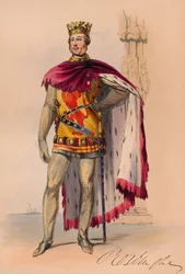 James Innes-Ker in costume Plantageneto per il ballo in costume della regina Vittoria, 12 maggio 1842, 1843