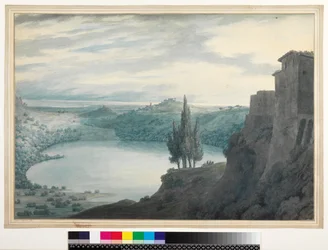 Lago di Nemi, Campagna, Italia, 1788