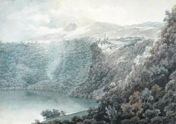 Il lago e la città di Nemi