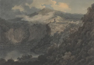 Il lago e la città di Nemi