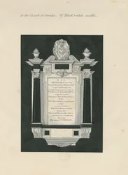 Ingestre - tavoletta a Frances (Hesilrig) Chetwynd