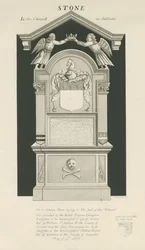 Stone - Tomba di Thomas Crompton: disegno seppia