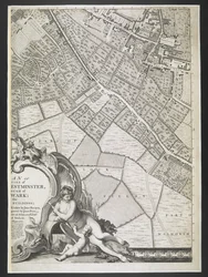 Piano di Londra, Parte di Lock fields, Piano delle città di Londra e Westminster, e del borgo di Southwark; : con gli edifici contigui; Da un