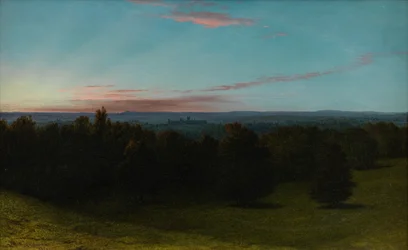 Vicino a Llangollen, Galles settentrionale (olio su tavola)