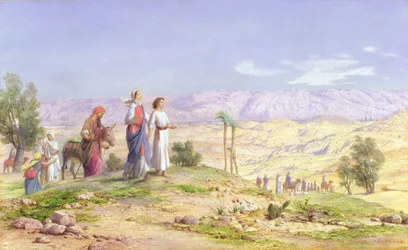 La Sacra Famiglia si Avvicina a Gerusalemme da Nazareth, 1878
