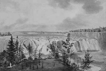 Cascate di Cohoes sul fiume Mohawk, New York