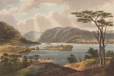 Vista da Fishkill verso West-Point No. 15 del Portfolio del fiume Hudson