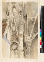 Ingresso al transetto sud della Cattedrale di Rouen, 1854