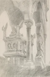 Studio della Tomba di Mastino II della Scala a Verona