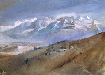 Vista dalla mia finestra a Mornex dove sono rimasto un anno, 1862