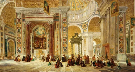 Interno di San Pietro, Roma