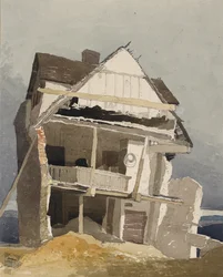 Una casa in rovina, circa 1800-1840