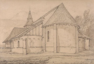 Estremità orientale della chiesa abbaziale di St. Paul a Rouen, Normandia