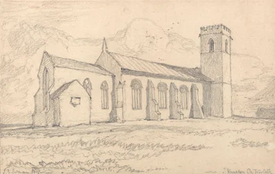 Chiesa di Knapton, Norfolk, da nord-est