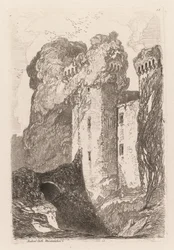 Liber Studiorium: Castello di Ragland, Monmouthshire, 1838