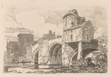 Liber Studiorum: Tavola 26, Ponte Monnow, Monmouthshire